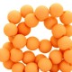 Acrylic beads 6mm round Matt Orange peel
